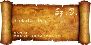 Szokolai Dea névjegykártya